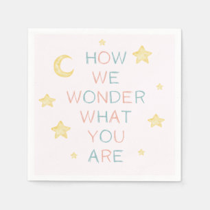 Serviette En Papier Twinkle Little Star Comment nous nous demandons la