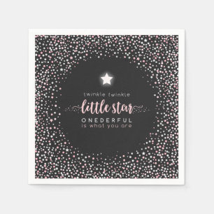 Serviette En Papier Twinkle Little Star Premier anniversaire Napkin
