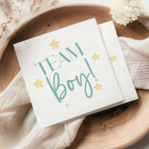Serviette En Papier Twinkle Little Star Team Boy Blue Gender Reveal