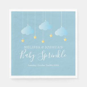 Serviette En Papier Twinkle Sprinkle Little Star Blue Baby Sprinkle