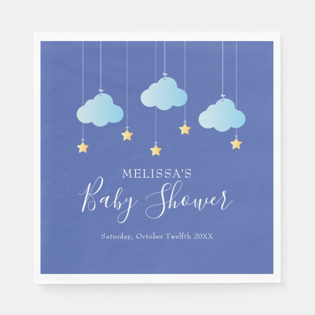 Serviette En Papier Twinkle Twinkle Little Star Baby shower / Sprinkle (Devant)