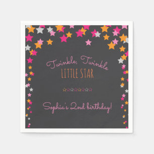 Serviette En Papier Twinkle Twinkle Little Star Chalkboard Anniversair
