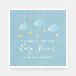 Serviette En Papier Twinkle Twinkle Little Star Fête Bébé Garçon Bleu