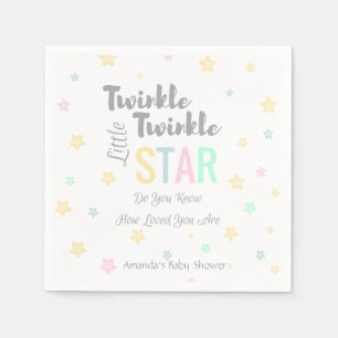 Serviette En Papier Twinkle Twinkle Little Star - Napkins
