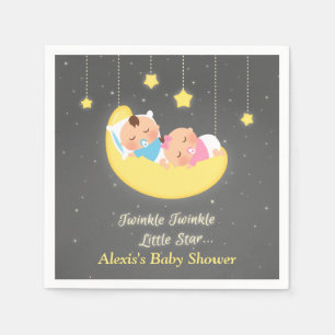 Serviette En Papier Twinkle Twinkle Little Star Twins Douche Fournitur