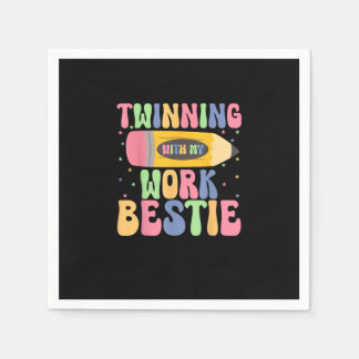 Serviette En Papier Twinning With My Work Bestie Spirit Week Best Frie