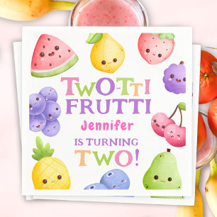 Serviette En Papier Two-tti Frutti ! Fille Rose Mignonne Fruit Serviet