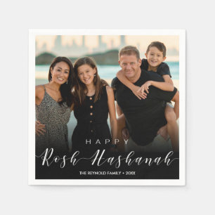 Serviette En Papier Typographie moderne Rosh Hashanah Nouvel An