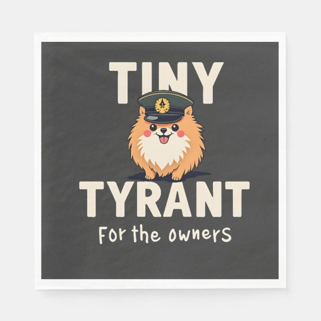 Serviette En Papier Tyran miniature (Devant)