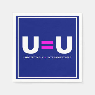 Serviette En Papier U=U VIH non détectable égale non transmettable