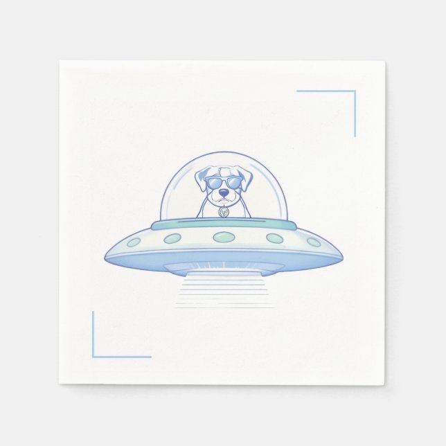 Serviette En Papier UFO PETS - Baby Shower - (Devant)