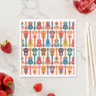 Serviette En Papier ukulèle hawaïen