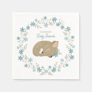 Serviette En Papier Un adorable Baby shower de la Faune