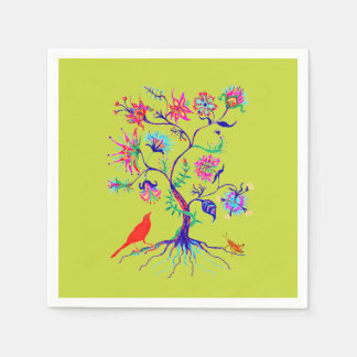 Serviette En Papier Un arbre de vie