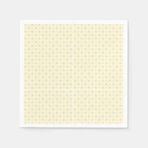Serviette En Papier un arrière - plan jaune et blanc aux petits cercle