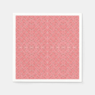 Serviette En Papier un arrière - plan rose avec un motif au milieu_