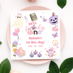 Serviette En Papier Un Babe mignonne Éffrayant Halloween Ghost 1er ann