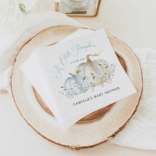 Serviette En Papier Un Baby shower Citrouille Automne Boy