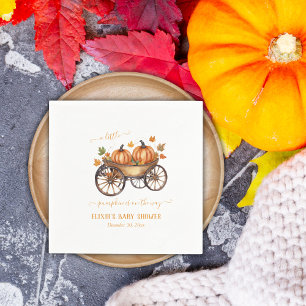 Serviette En Papier Un Baby shower D'Automne Un Peu Citrouille Neutre 
