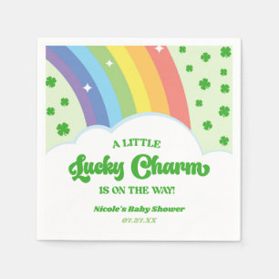 Serviette En Papier Un Baby shower de St. Patrick's Day au charme chan