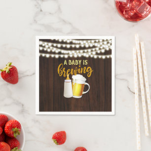 Serviette En Papier Un bébé brasse de la serviette