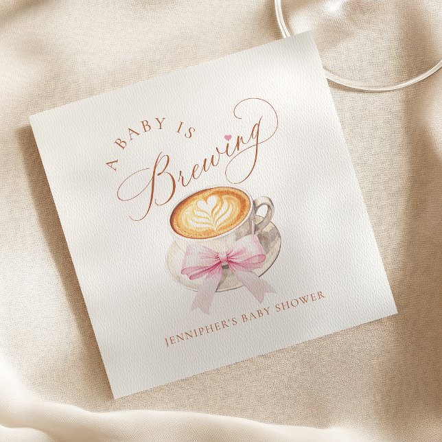 Serviette En Papier Un bébé prépare du café (Créateur téléchargé)