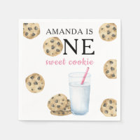 Un biscuit doux et le lait fille premier anniversa