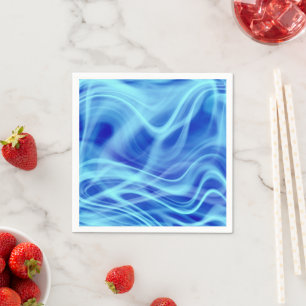 Serviette En Papier Un brouillard bleu mystique