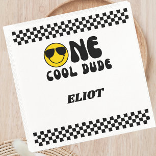 Serviette En Papier Un Cool heureux Dude premier anniversaire