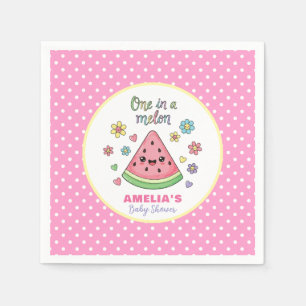 Serviette En Papier Un dans un Melon Baby shower de célébrations papie