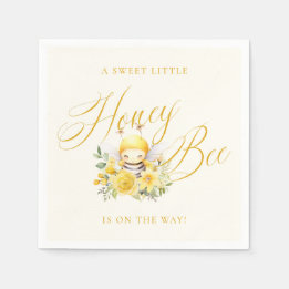 Serviette En Papier Un doux Baby shower d'abeilles au miel