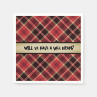 Un dram Wee de Dessous de verre en papier écossais