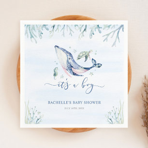 Serviette En Papier Un garçon sous le Baby shower marin