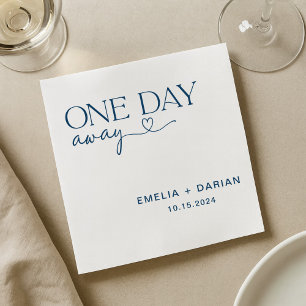 Serviette En Papier Un Jour De Dîner De Répétition Mariage