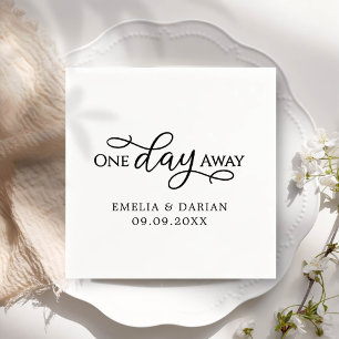 Serviette En Papier Un Jour De Dîner De Répétition Mariage