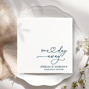 Serviette En Papier Un Jour De Dîner De Répétition Mariage