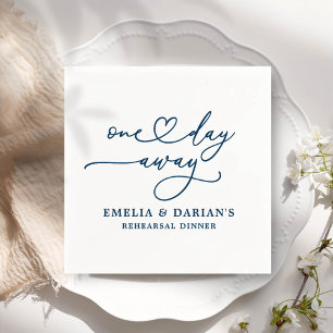 Serviette En Papier Un Jour De Dîner De Répétition Mariage