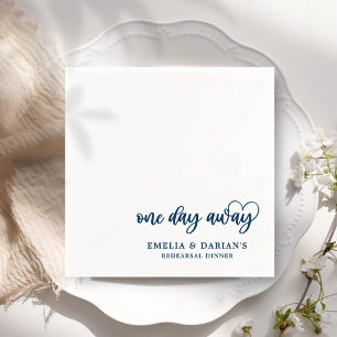 Serviette En Papier Un Jour De Dîner De Répétition Mariage