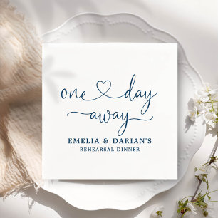 Serviette En Papier Un Jour De Dîner De Répétition Mariage