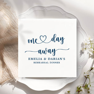 Serviette En Papier Un Jour De Dîner De Répétition Mariage