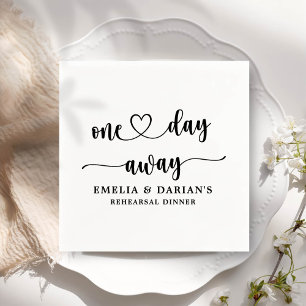 Serviette En Papier Un Jour De Dîner De Répétition Mariage