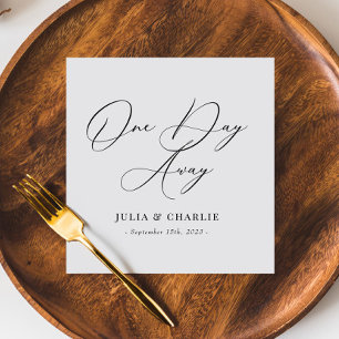 Serviette En Papier Un Jour De Répétition Dîner Élégant Moderne