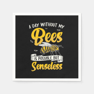 Serviette En Papier Un jour sans mes abeilles