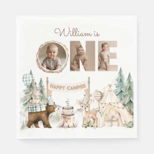 Serviette En Papier Un Joyeux Camper Photo Premier anniversaire
