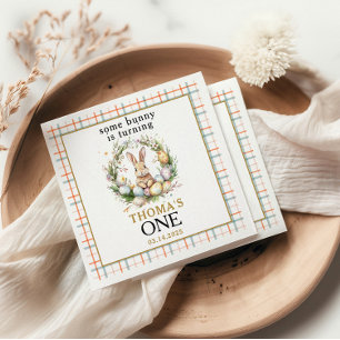 Serviette En Papier Un lapin de Pâques fête son 1er anniversaire