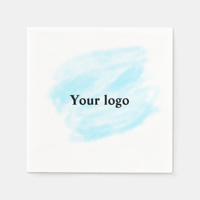 Serviette En Papier Un logo personnalisé simple et élégant ici compagn (Devant)