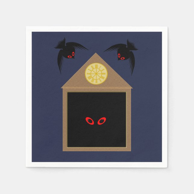 Serviette En Papier Un manque de générosité de Ravens Halloween (Devant)