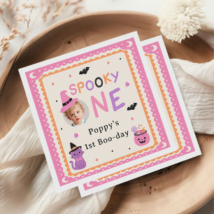 Serviette En Papier Un mignon fantôme d'Halloween pour un premier anni