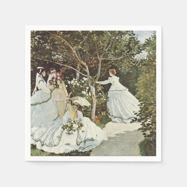 Serviette En Papier Un moulin à vent à Zaandam Claude Monet (Devant)