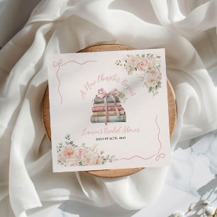 Serviette En Papier Un nouveau chapitre commence Fête de douche de mar